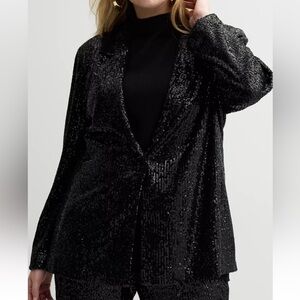 Nine West Black Sequin Jacket